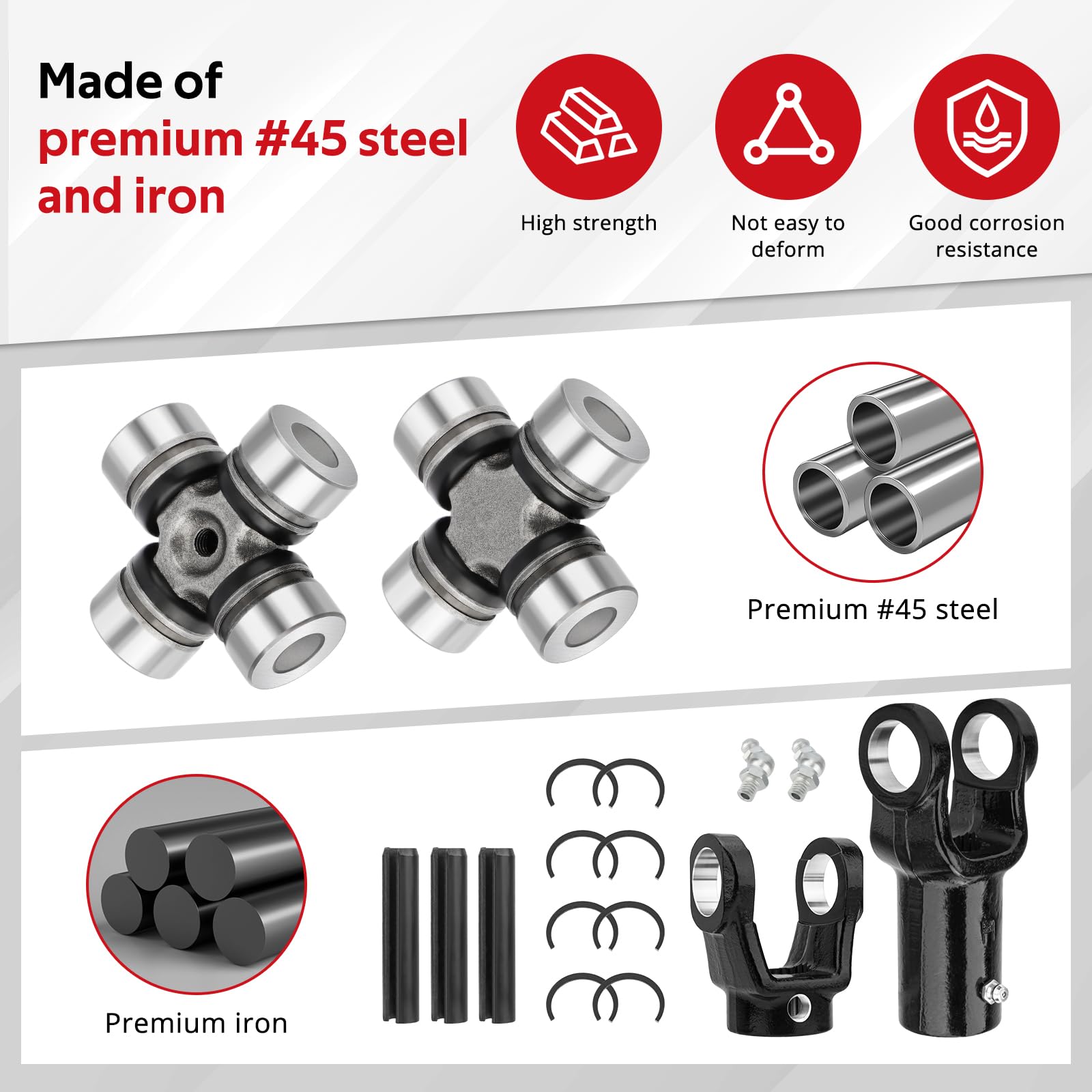 JAVIK front gearcase side yoke detail highlighting connection points and precise fit