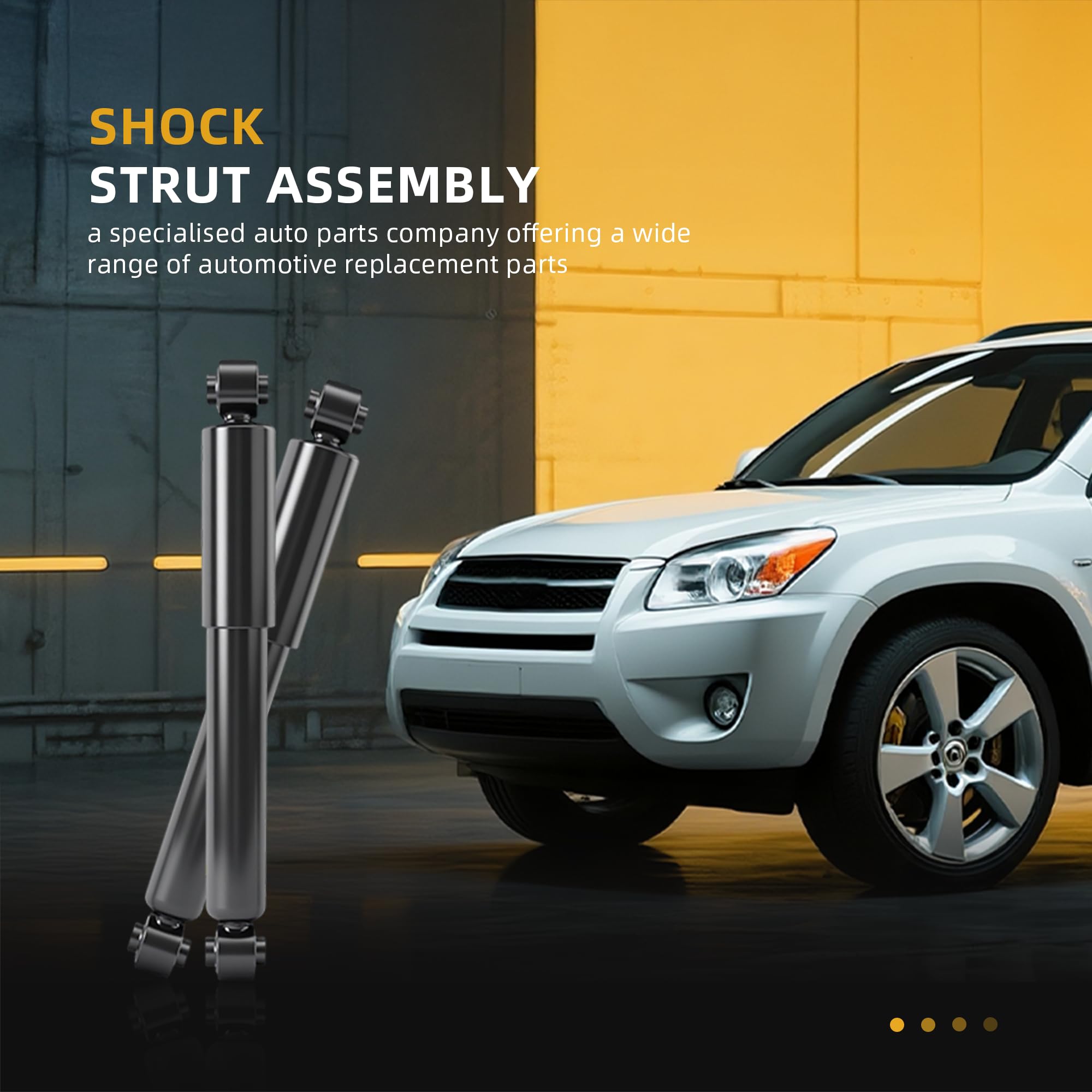 JAVOUKA rear strut installed on RAV4 rear demonstrating correct fit benefit