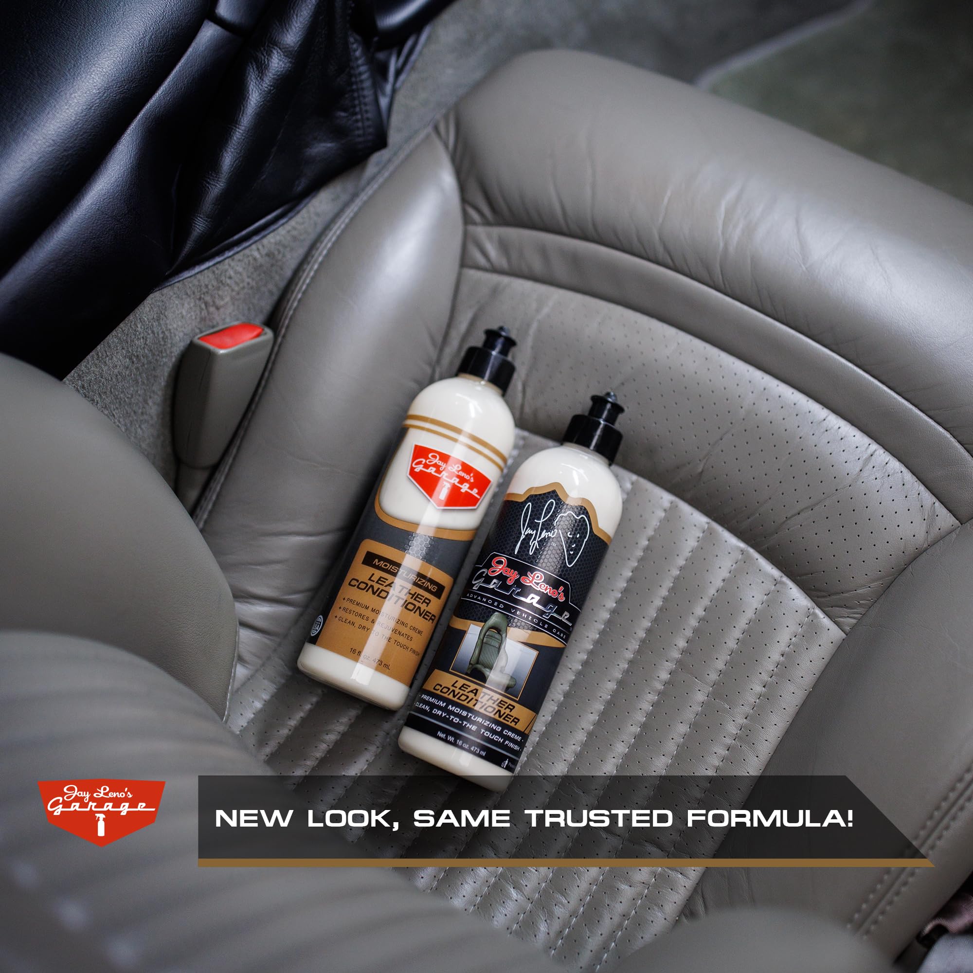 Jay Leno's Garage applicator pad texture for even product distribution and gentle cleaning