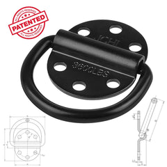 JCHL D-ring installed on a trailer floor offering a strong anchor point for cargo straps
