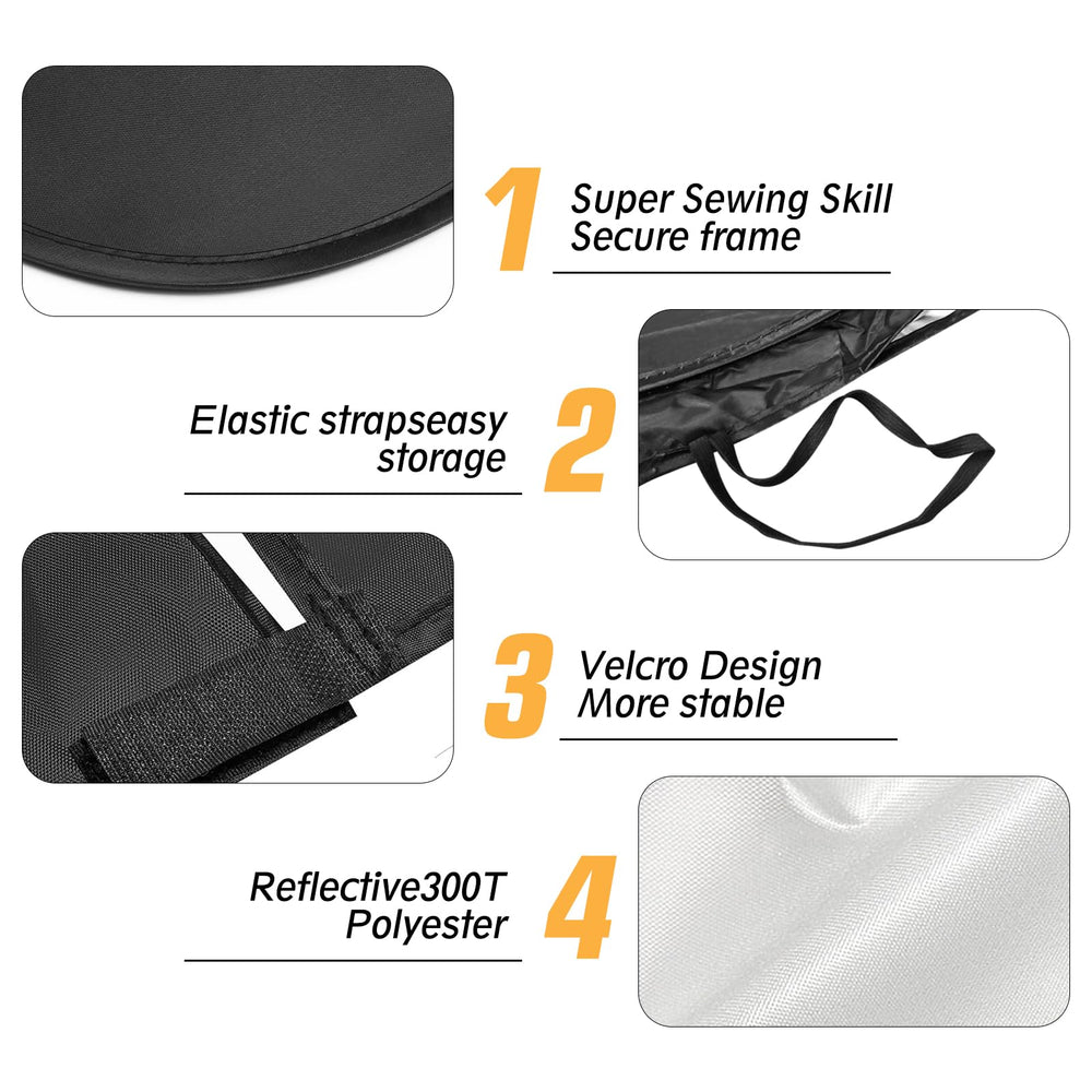 JCRNBU folded in storage bag compact for door pocket convenience and portability