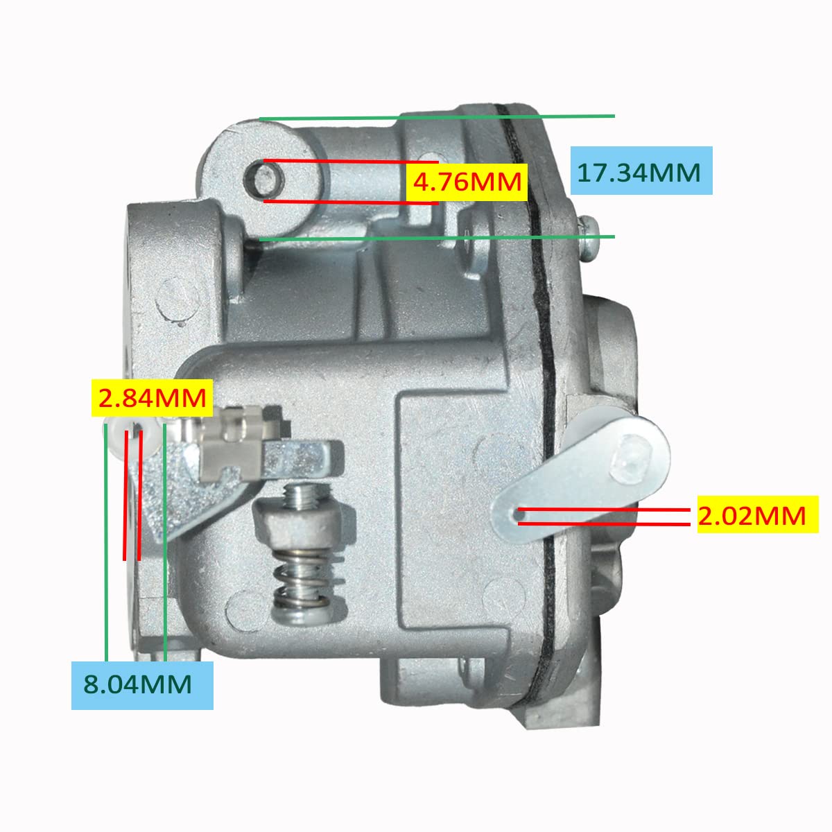 JDLLONG throttle linkage closeup illustrating easy reattachment benefit