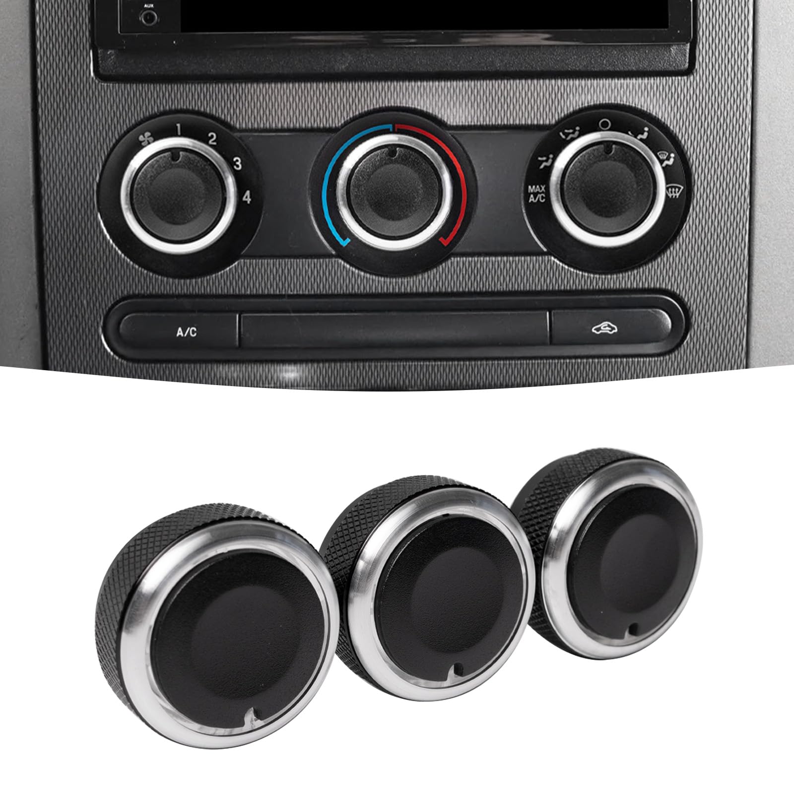JDMCAR front view knob installed showing improved appearance and fit