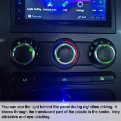 JDMCAR knob illuminated at night for clear visibility benefit