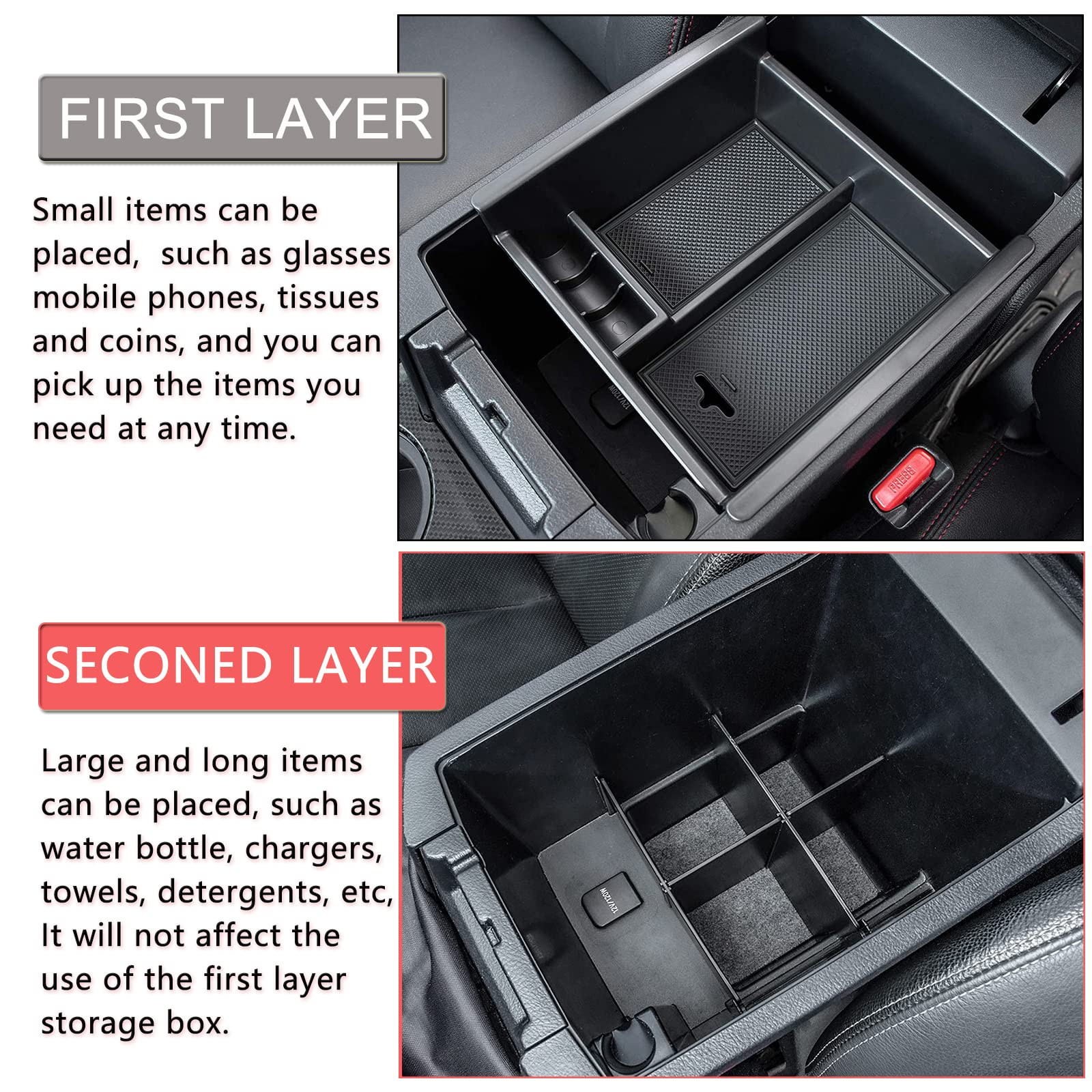 JDMCAR inserts installed inside Toyota 4Runner center console improving organization