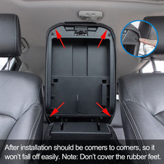 JDMCAR installation from backseat demonstrating easy slip-on setup