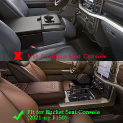 JDMCAR organizer installed in F-150 console improving accessibility