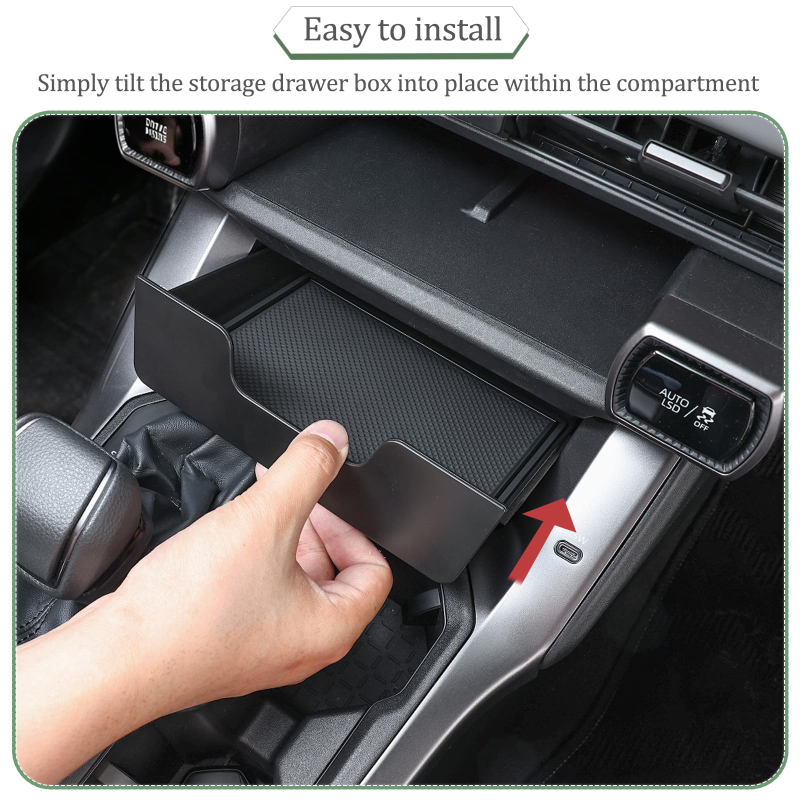 JDMCAR side profile installed under vents matching console contours