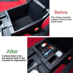 JDMCAR close-up of removable rubber liners reducing rattle and protecting items