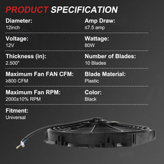 JDMSPEED close-up of ten plastic blades highlighting balanced airflow