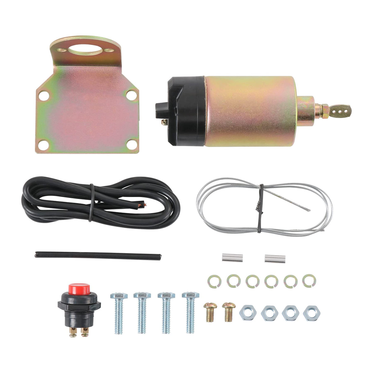 JDMSPEED 60lb solenoid front view showing compact robust housing and reliable operation