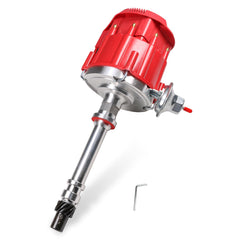 JDMSPEED distributor front view showing red cap and terminals for reliable spark