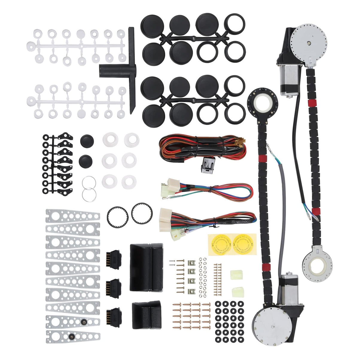 JDMSPEED front regulator assembly showing complete kit and easy fit benefit