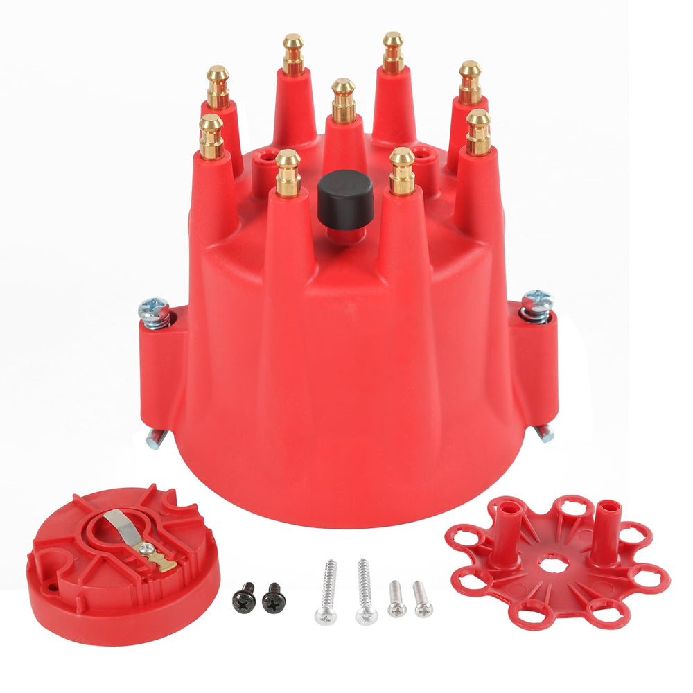 JDMSPEED red front cap and rotor kit showing complete package, quick identification benefit