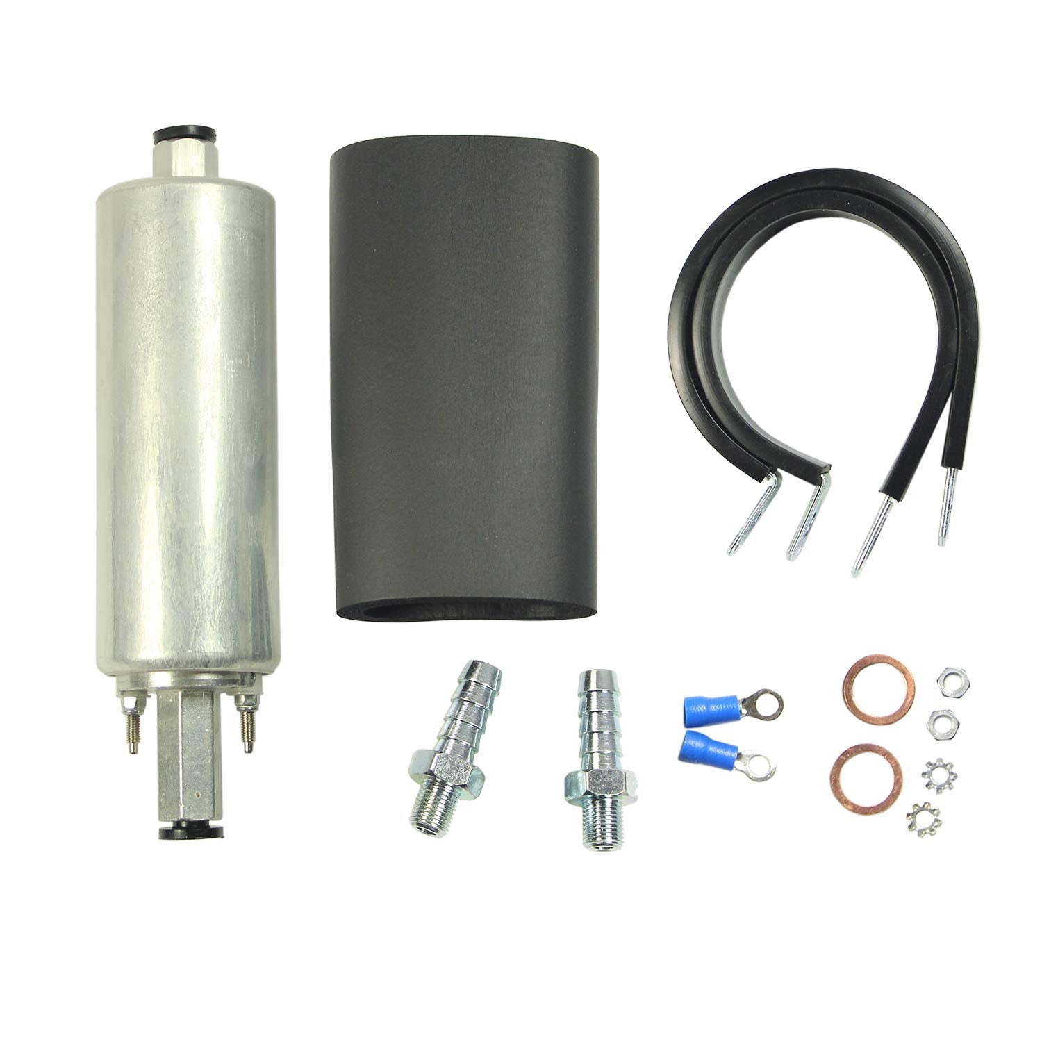 JDMSPEED front view of pump showing compact metal housing and durable design