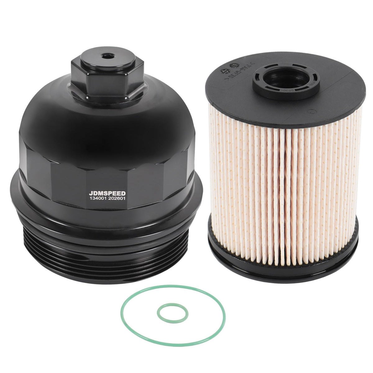 JDMSPEED fuel filter cap front view showing fit and finish benefits