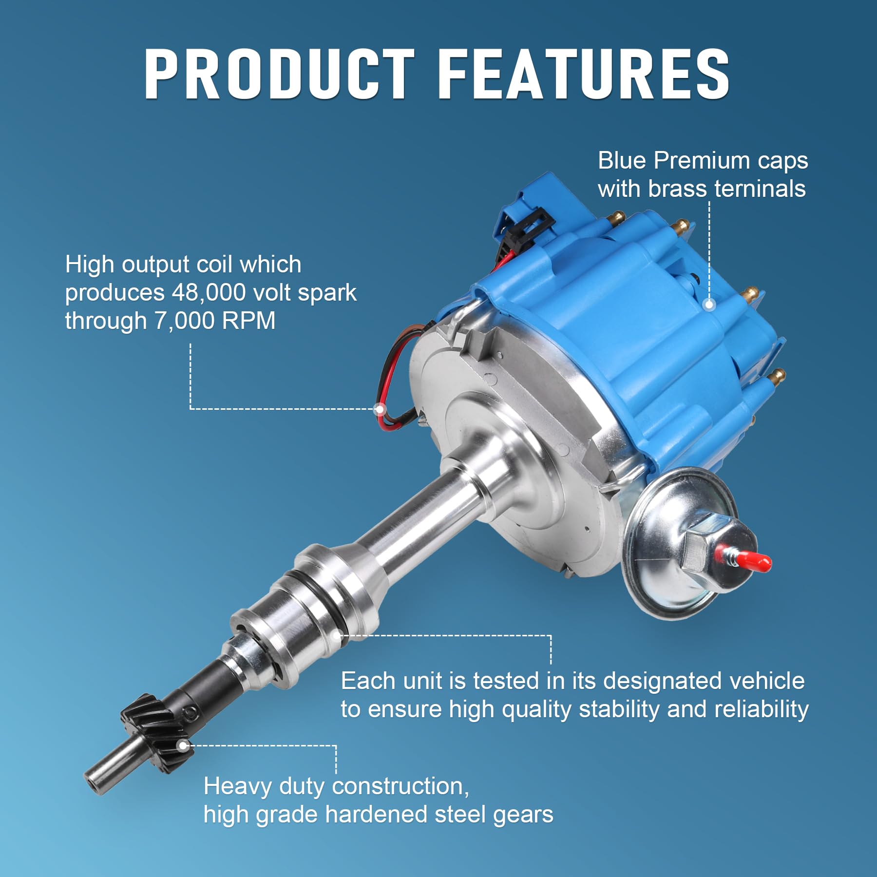 JDMSPEED hardened steel gear closeup illustrating wear-resistant durability benefit