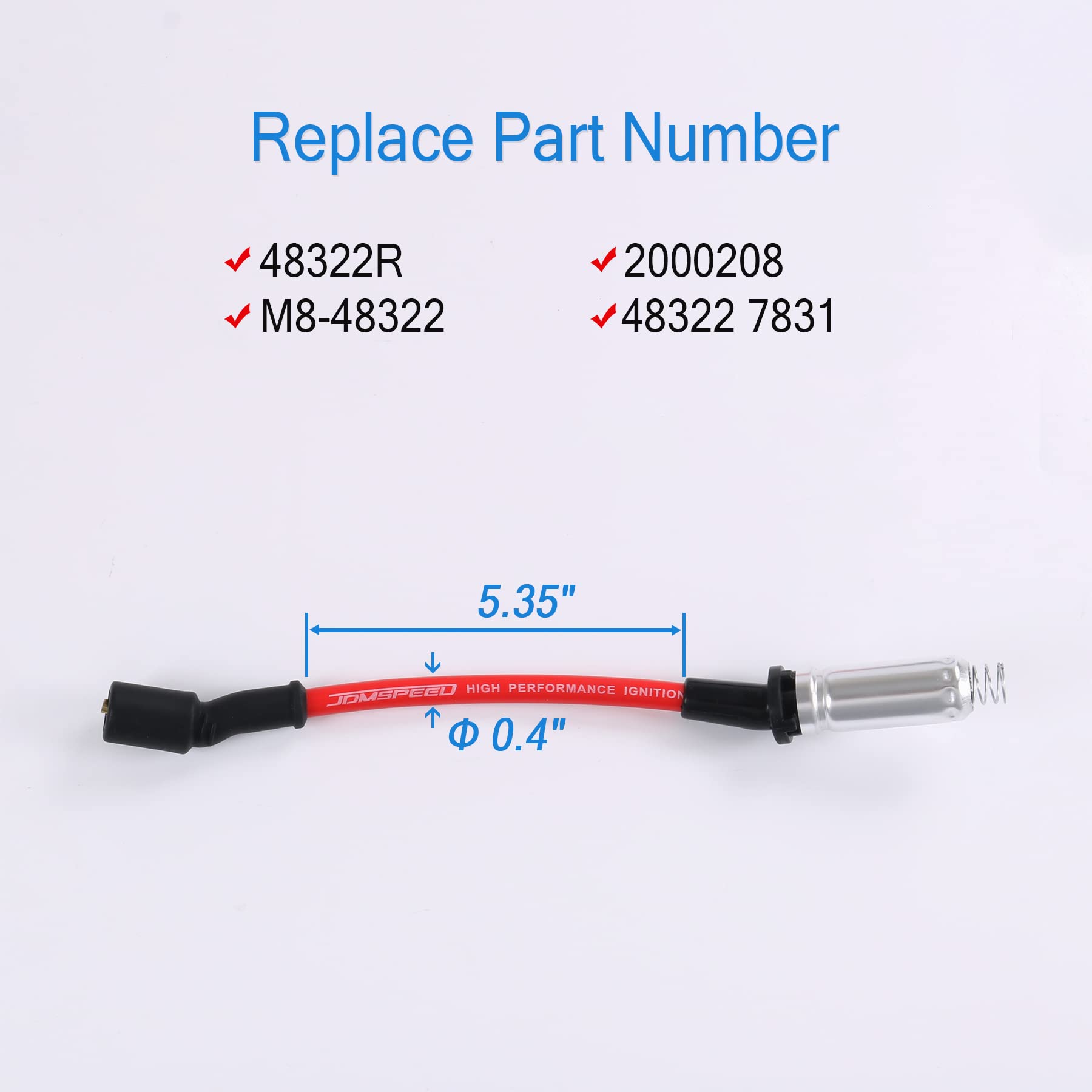 JDMSPEED close-up iridium electrode detail for longer life