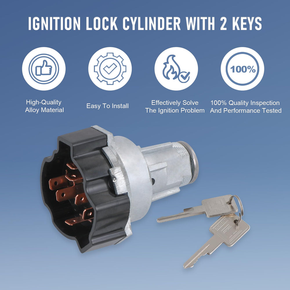 JDMSPEED keys and cylinder set with two keys included for immediate vehicle use