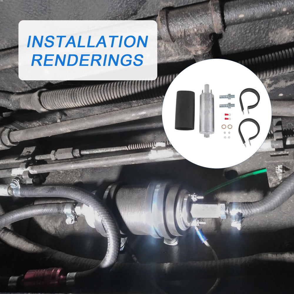 JDMSPEED pump mounted in engine bay demonstrating easy external mounting benefit