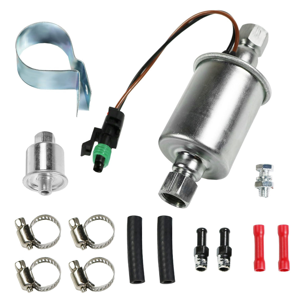 JDMSPEED front view showing pump shape and mounting benefits