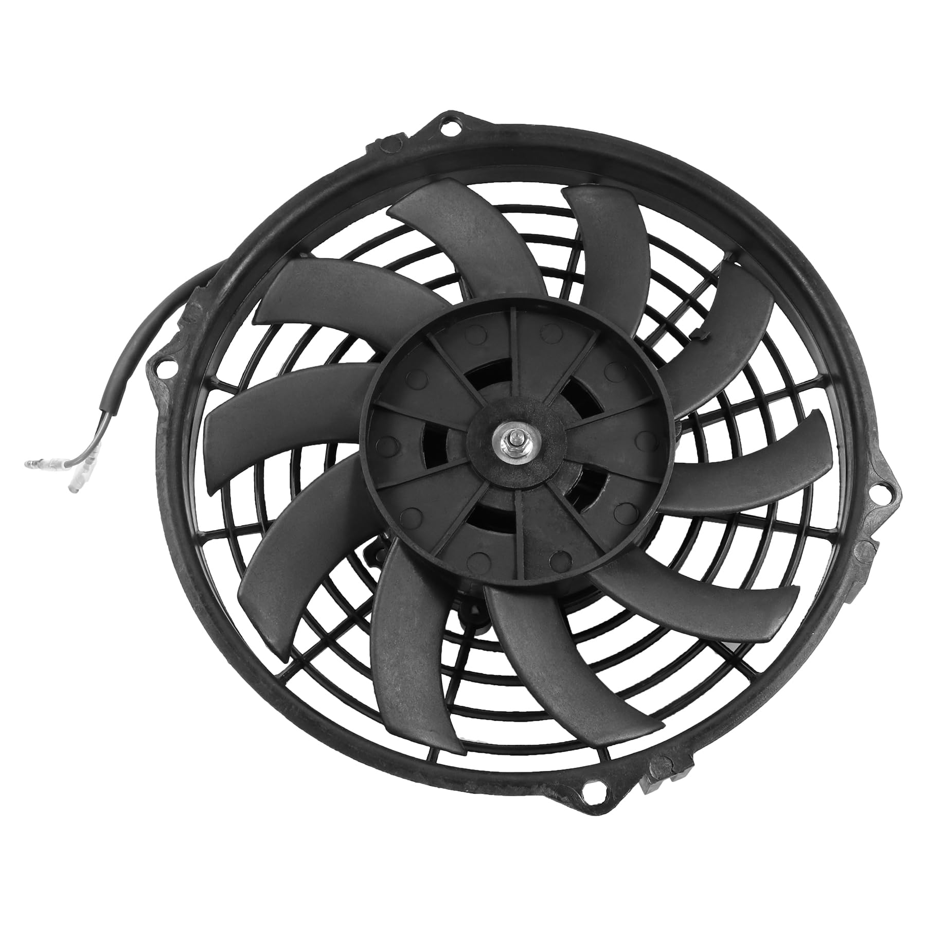 JDMSPEED fan held in hand for scale showing compact size and versatile fit