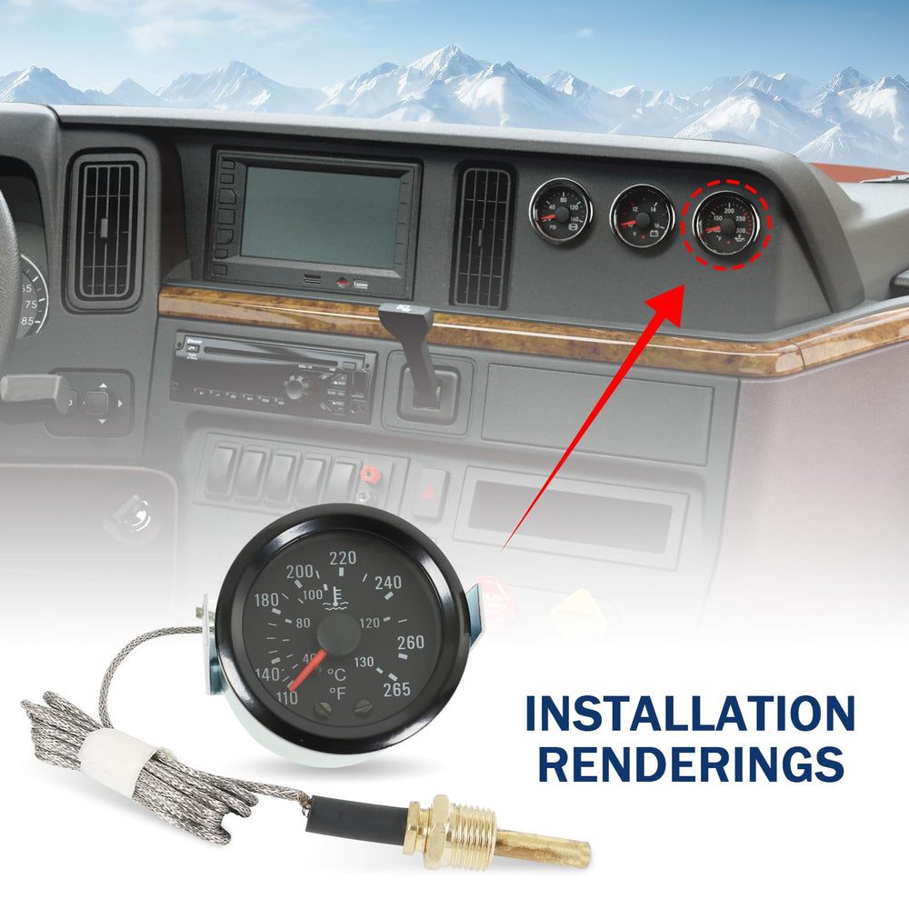 JDMSPEED side profile showing compact 52mm depth for tight dashboard installations