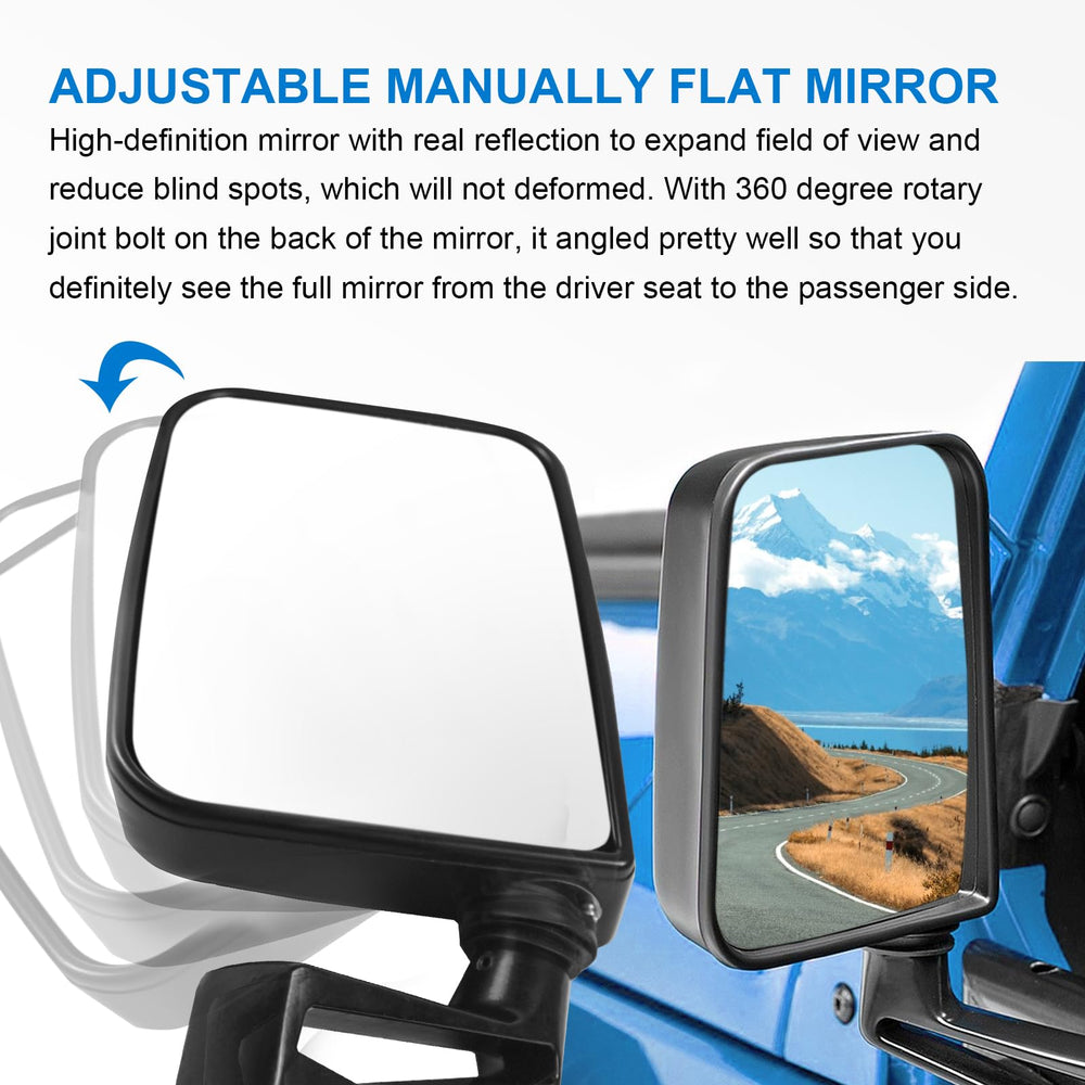 JDMSPEED side profile folded position protecting mirror from damage
