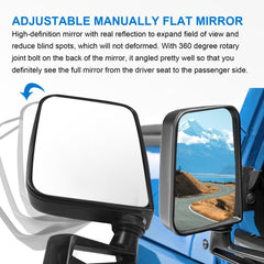 JDMSPEED side profile folded position protecting mirror from damage
