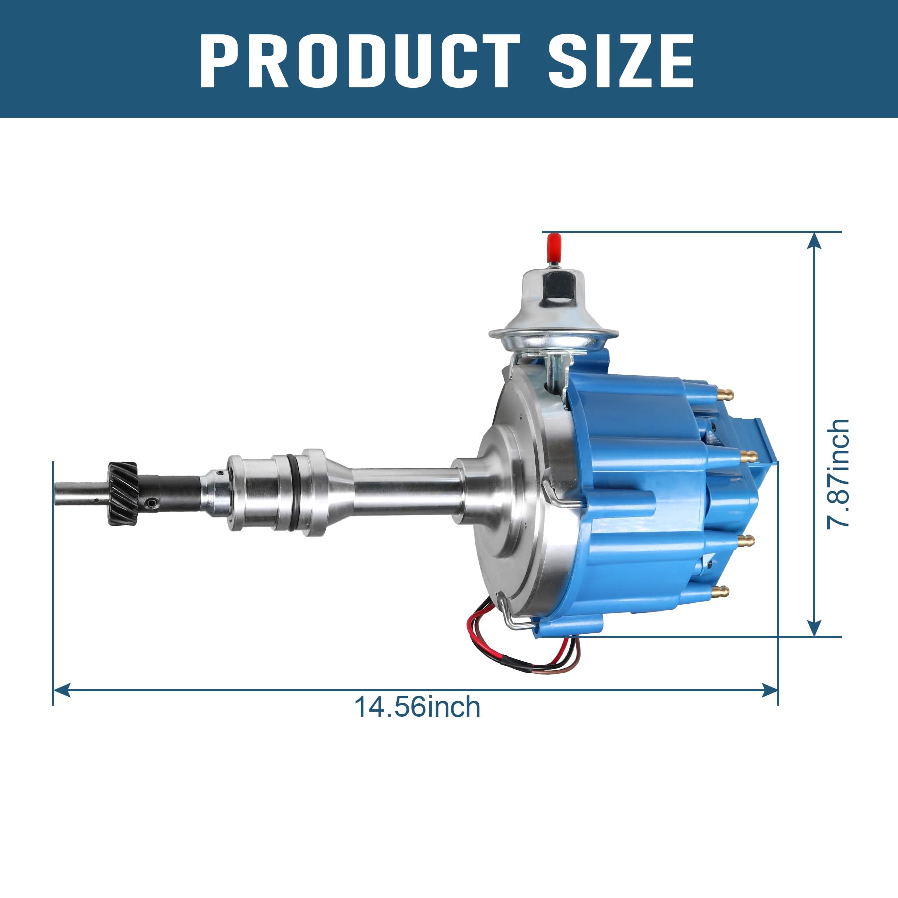 JDMSPEED side profile mounted with scale demonstrating compact fitment advantage