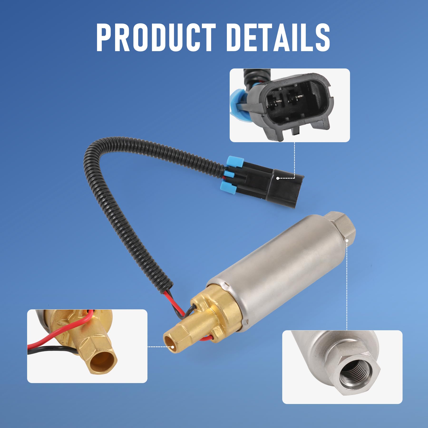 JDMSPEED pump beside ruler to show compact size for easy replacement