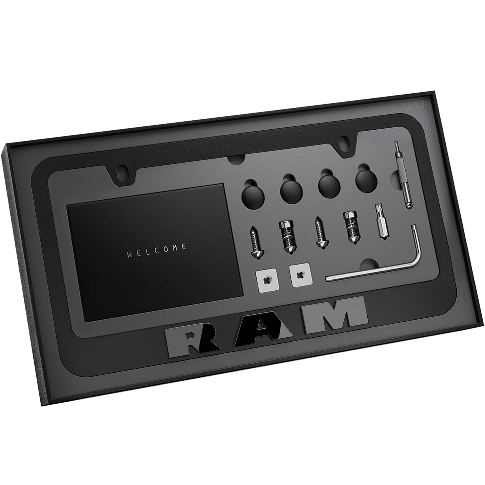 JDMstyle front view black frame showing sleek border and clean look