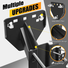 JEACENT close-up of 3-nut design illustrating stronger tire locking