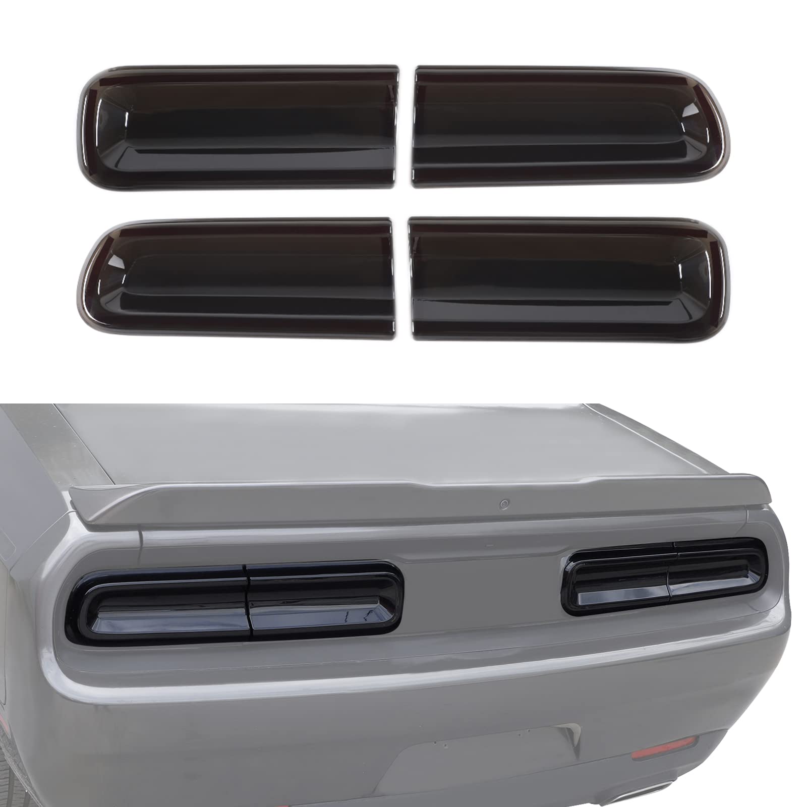 JeCar front view showing smoked tail light covers and enhanced rear style
