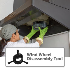 JECOMPRIS tool in use removing an impeller to simplify deep cleaning