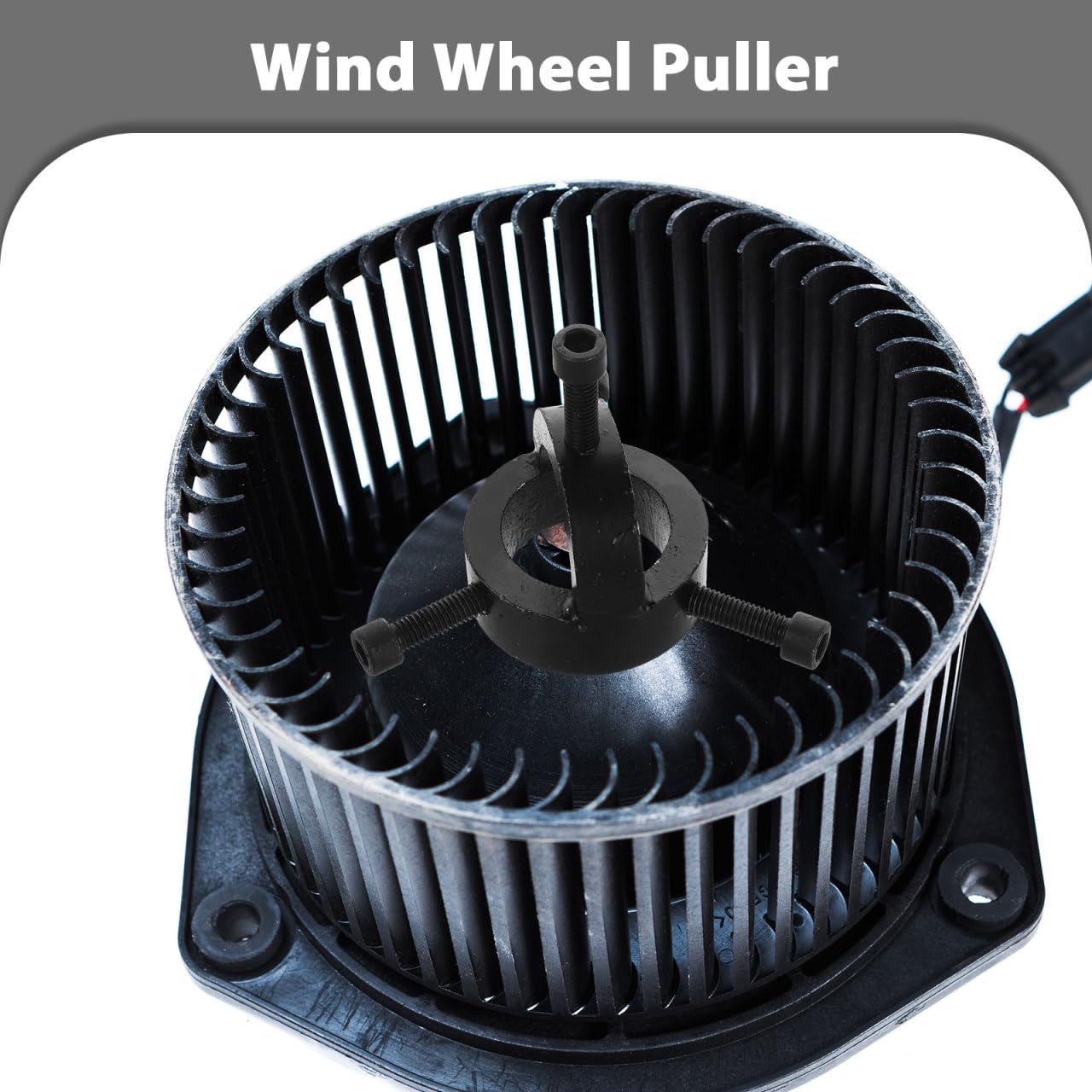 JECOMPRIS mounted on blower wheel showing even force to protect motor