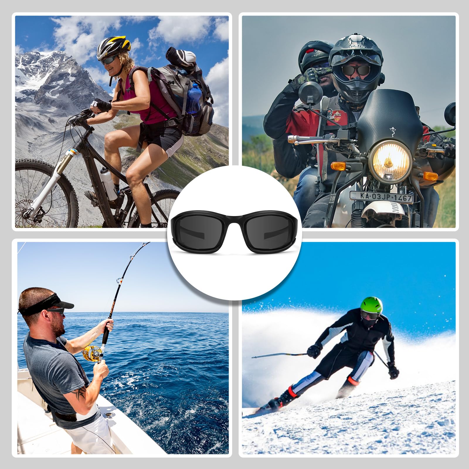Jeemeele clear lens displayed for night or rainy conditions protecting eyes without tint