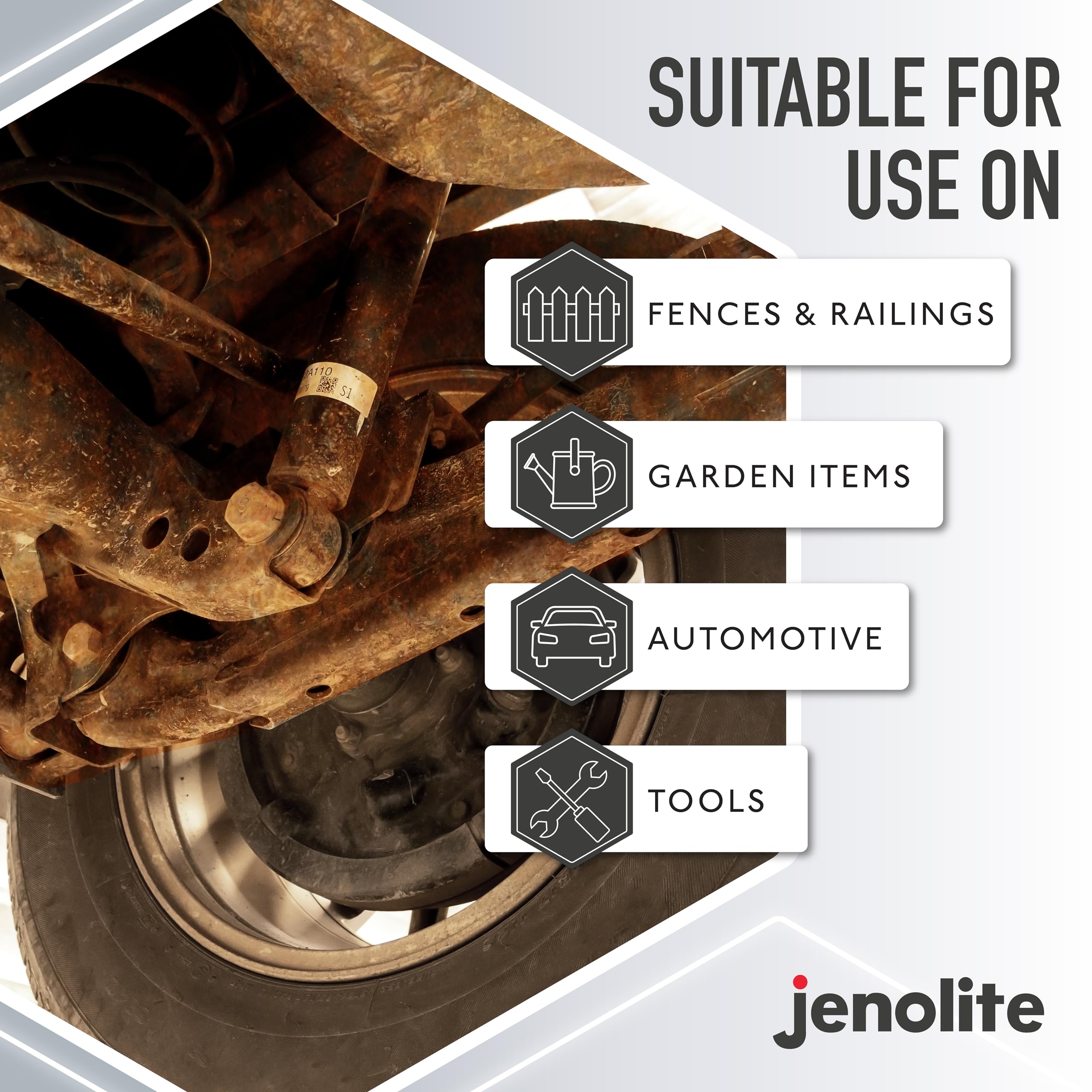 JENOLITE treated panel after painting showing smooth finish benefit: paintable surface