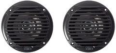 ASA Electronics Jensen MS5006BR front grille showing clean black finish and weatherproof benefit