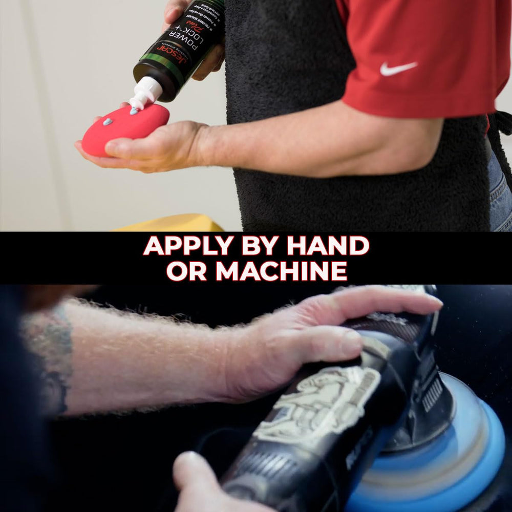 Jescar hand application with foam pad delivering smooth, even coverage