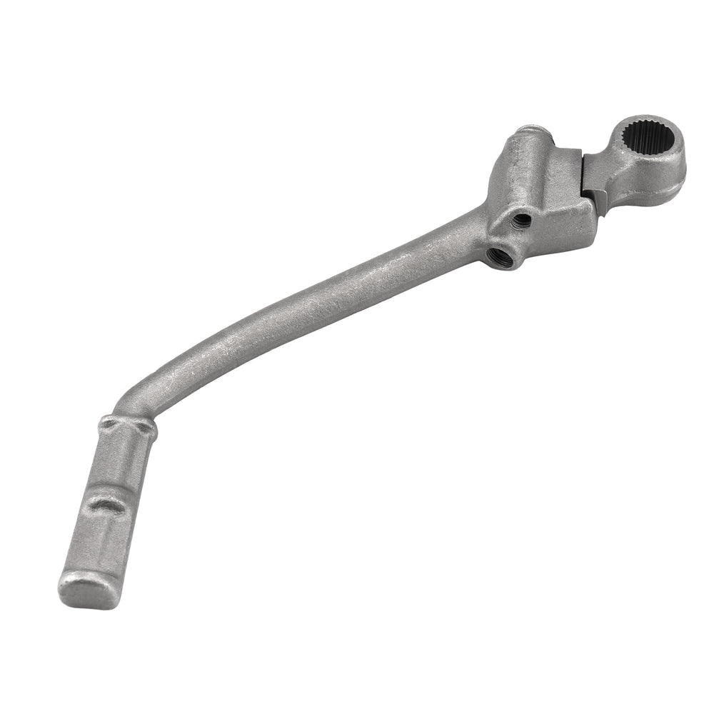 Jetuplusllc kickstart lever in rider scenario showing ease of use on trail