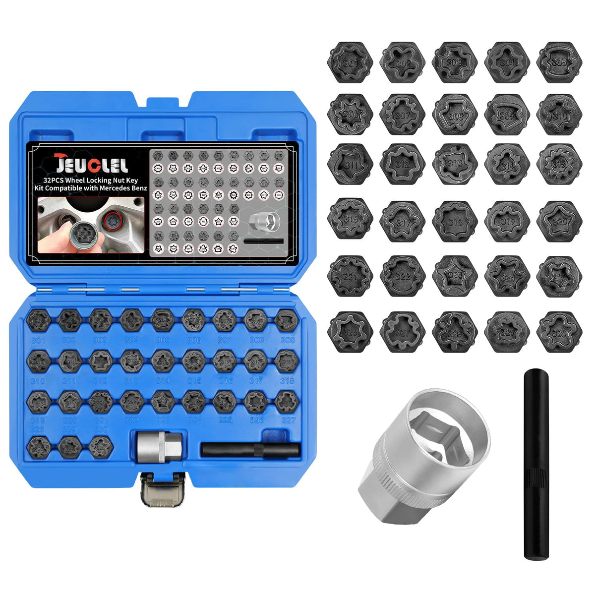JEUCLEL front case showing organized kit and quick storage benefit
