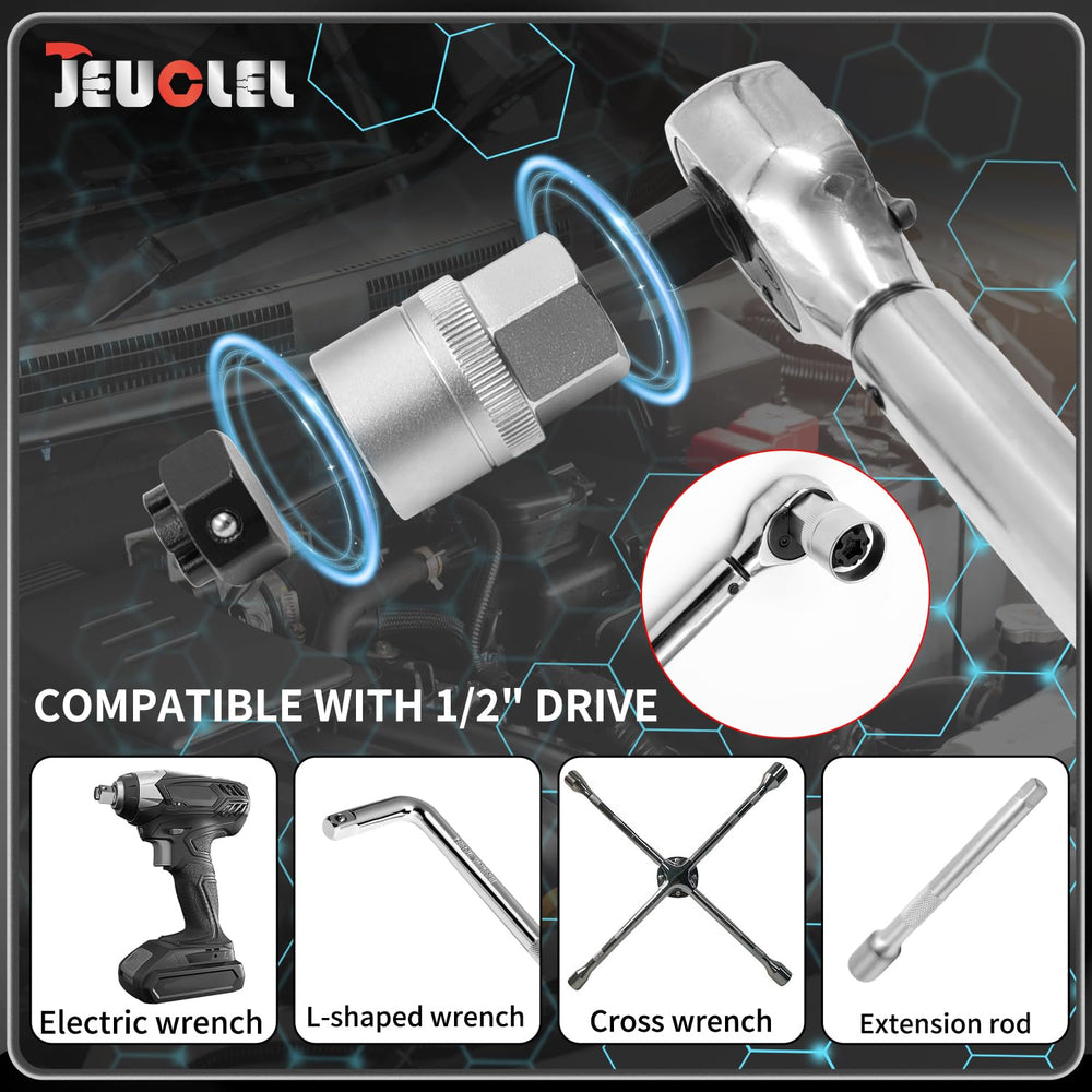 JEUCLEL closeup label showing numbered sockets for accurate matching