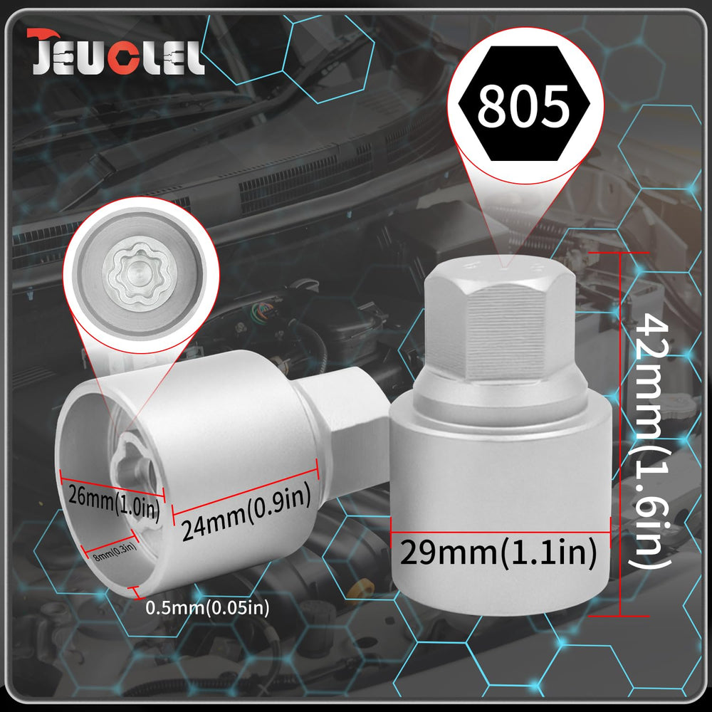 JEUCLEL key in roadside setting showing convenience during tire change