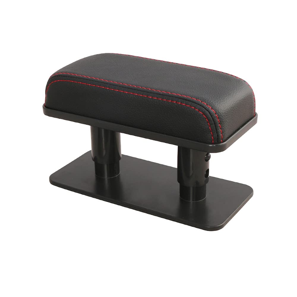 JEYODA front view of armrest pad showing sleek black design and red line for style and comfort