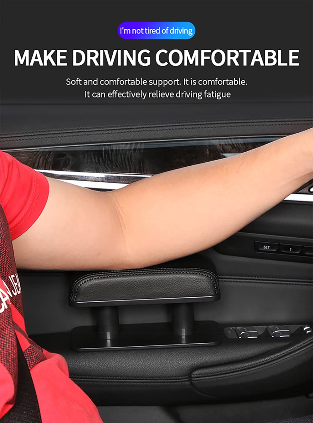 JEYODA side profile displaying three adjustable height positions for personalized support