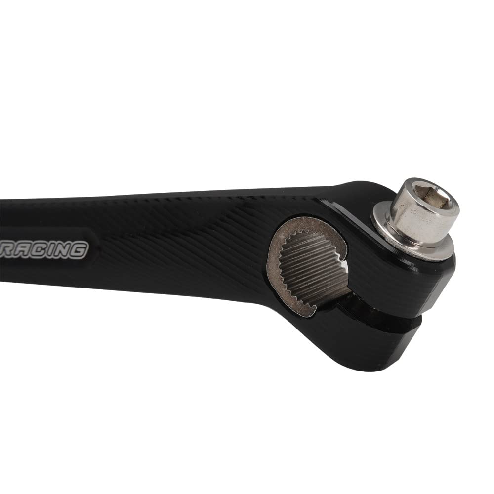 JFG RACING shifter next to ruler showing 6061 alloy slim profile and scale