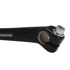 JFG RACING shifter next to ruler showing 6061 alloy slim profile and scale