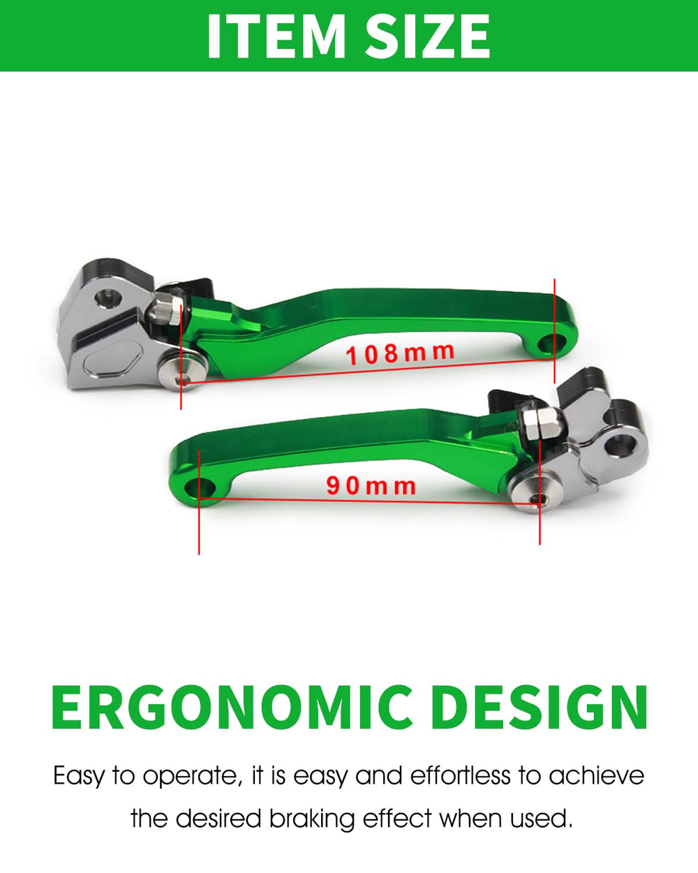 JFG RACING levers on handlebar showing scale and ergonomic reach improvement