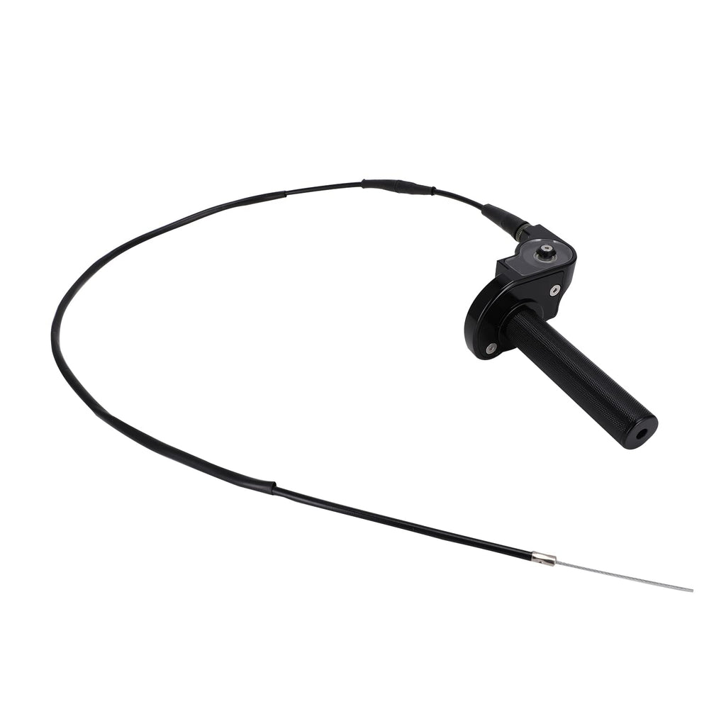 JFG RACING throttle installed on handlebar showing fit on 22mm bars